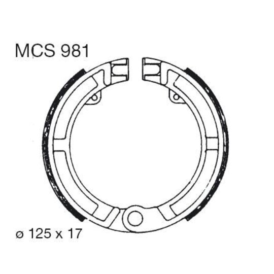 Brzdové čeľuste LUCAS MCS 981